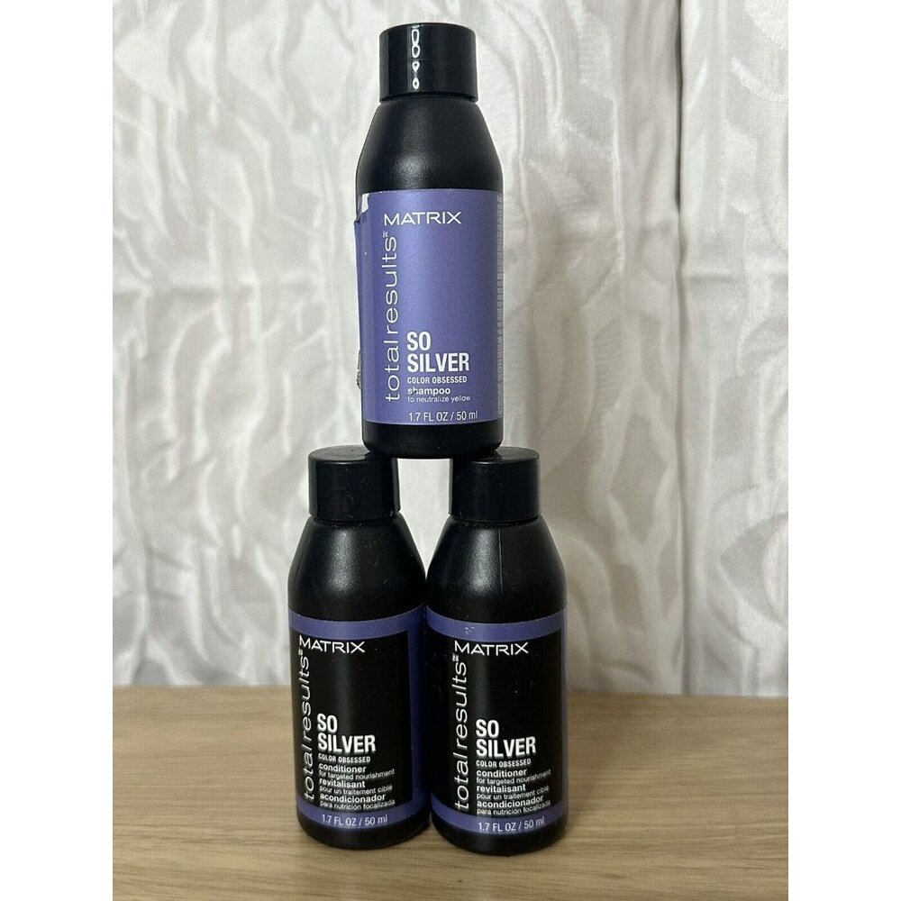 Matrix Total Results So Silver 1 Shampoo And 2 Conditioner Size 1.7oz, 50ml DEAL - Picture 1 of 2